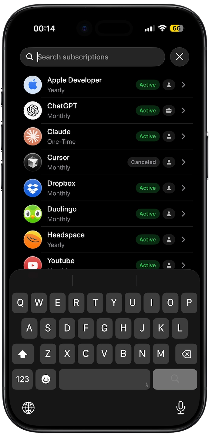 Subscription Day iOS Screen 7