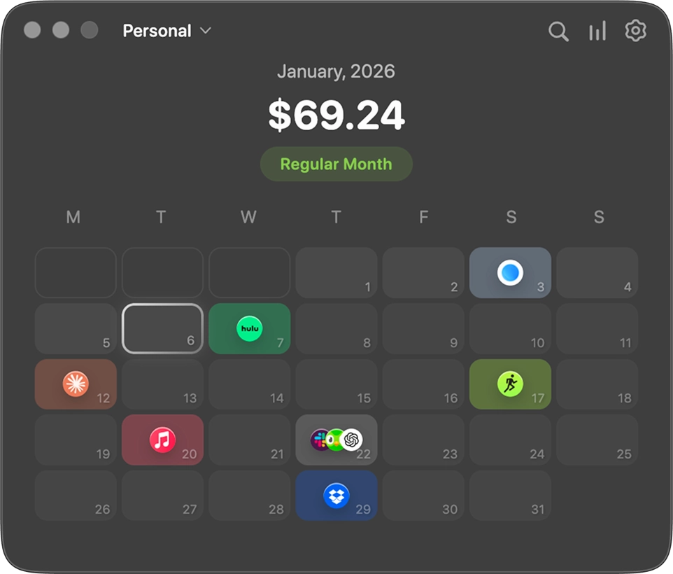 Subscription Day Screen 1